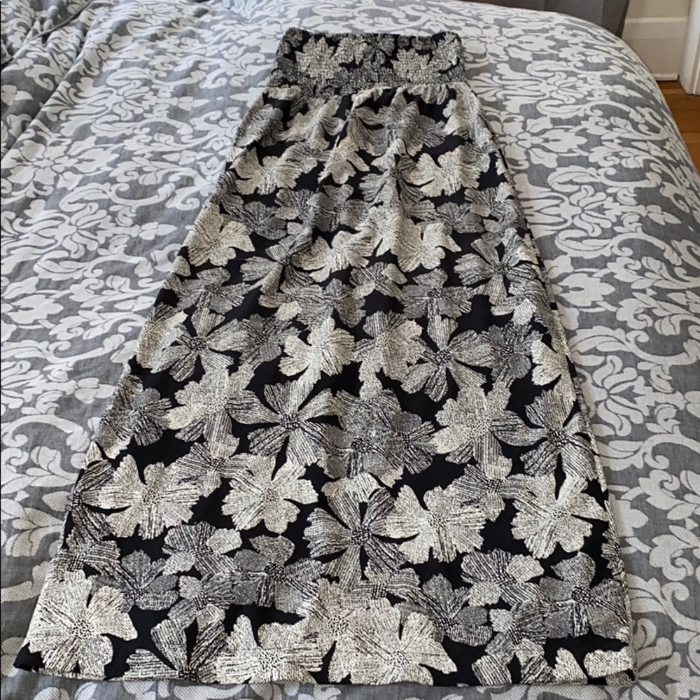 Aqua Smocked Top Long Gown